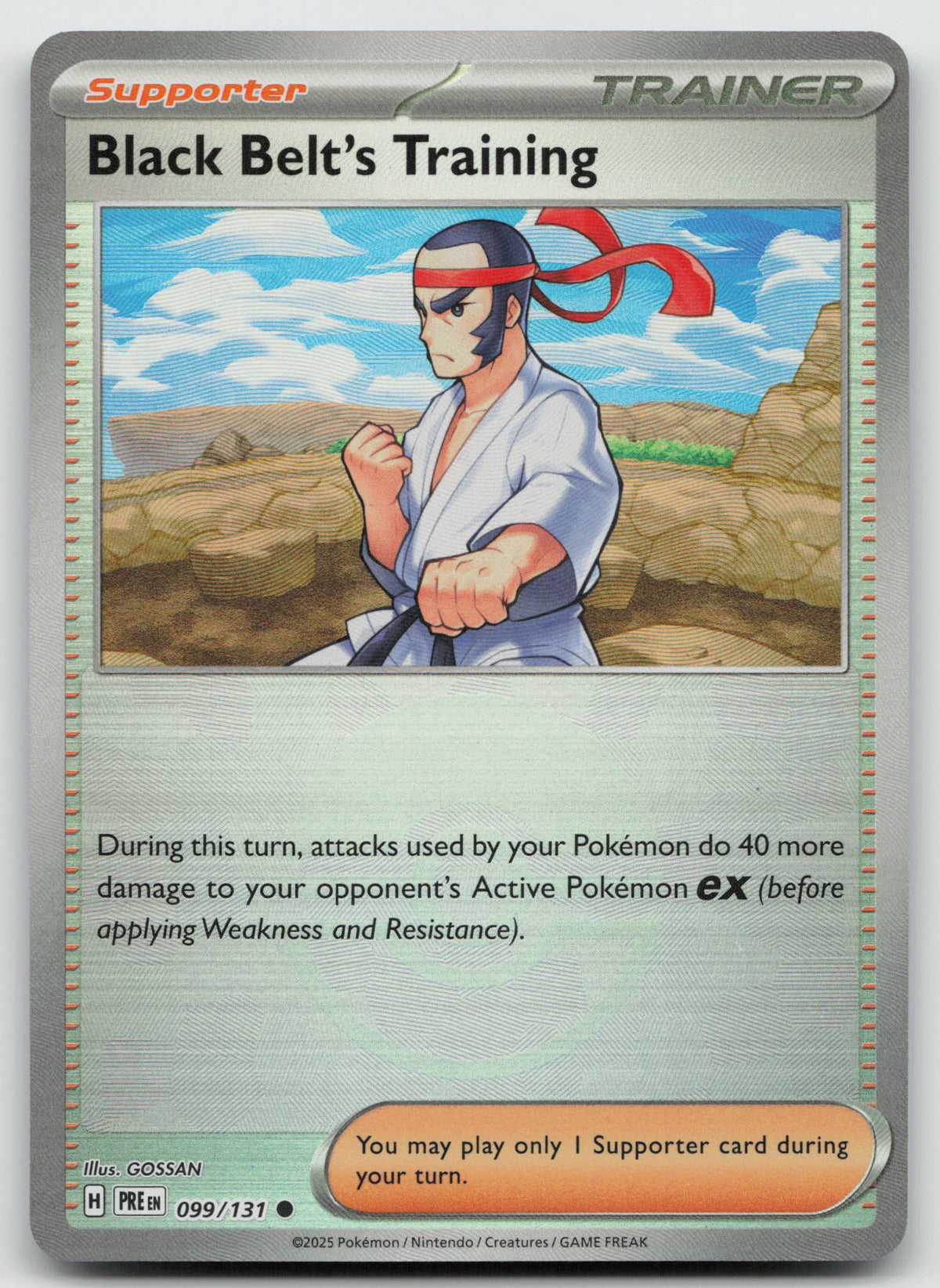 Black Belt's Training - (Poke Ball Pattern) Holo SV Prismatic Evolutions 099/131