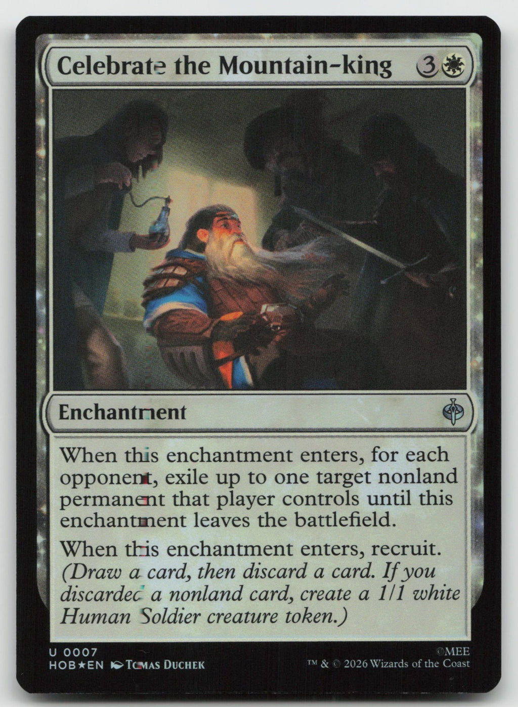 Celebrate the Mountain-king U Foil The Hobbit 7 NM