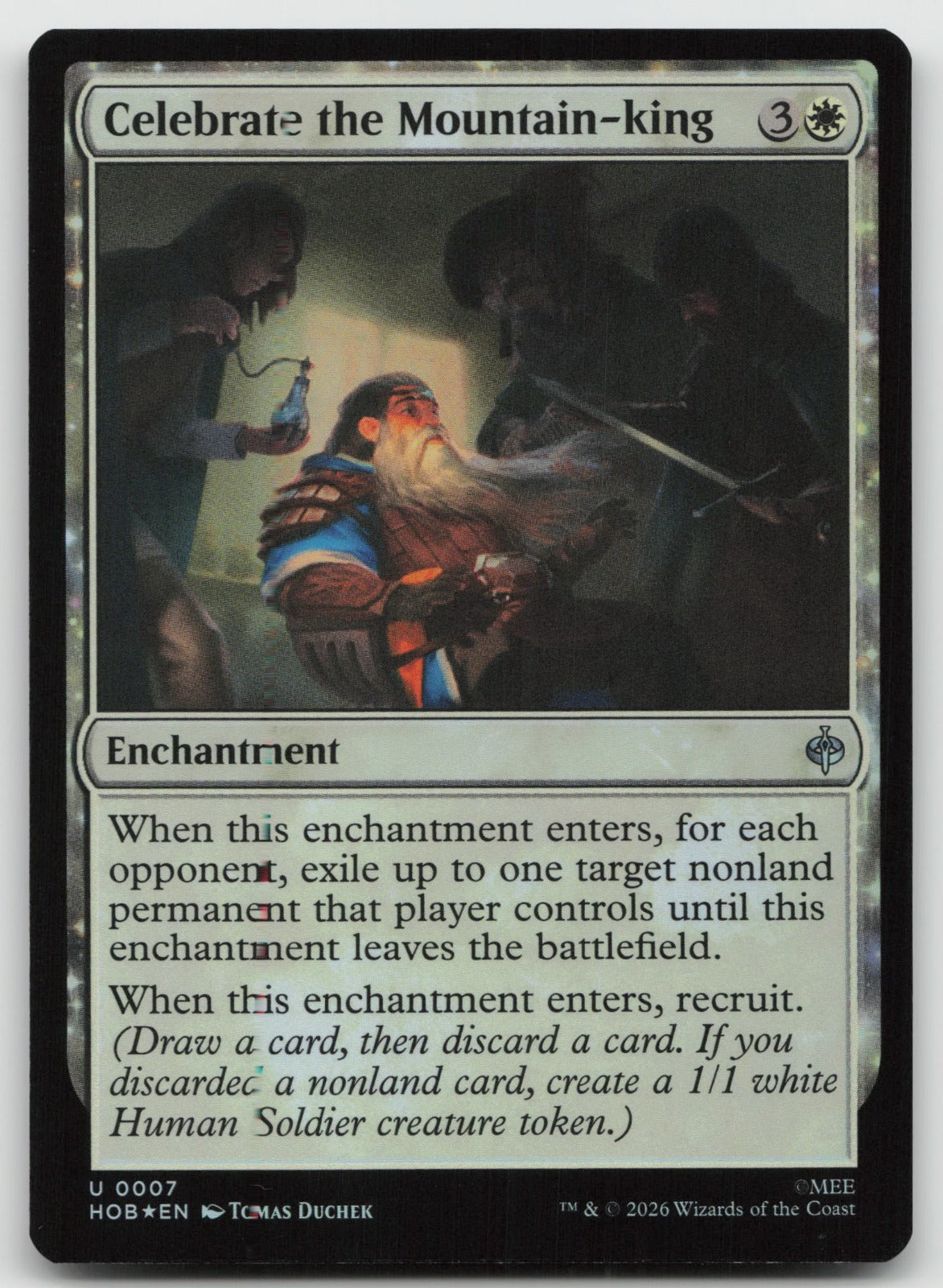 Celebrate the Mountain-king U Foil The Hobbit 7 NM