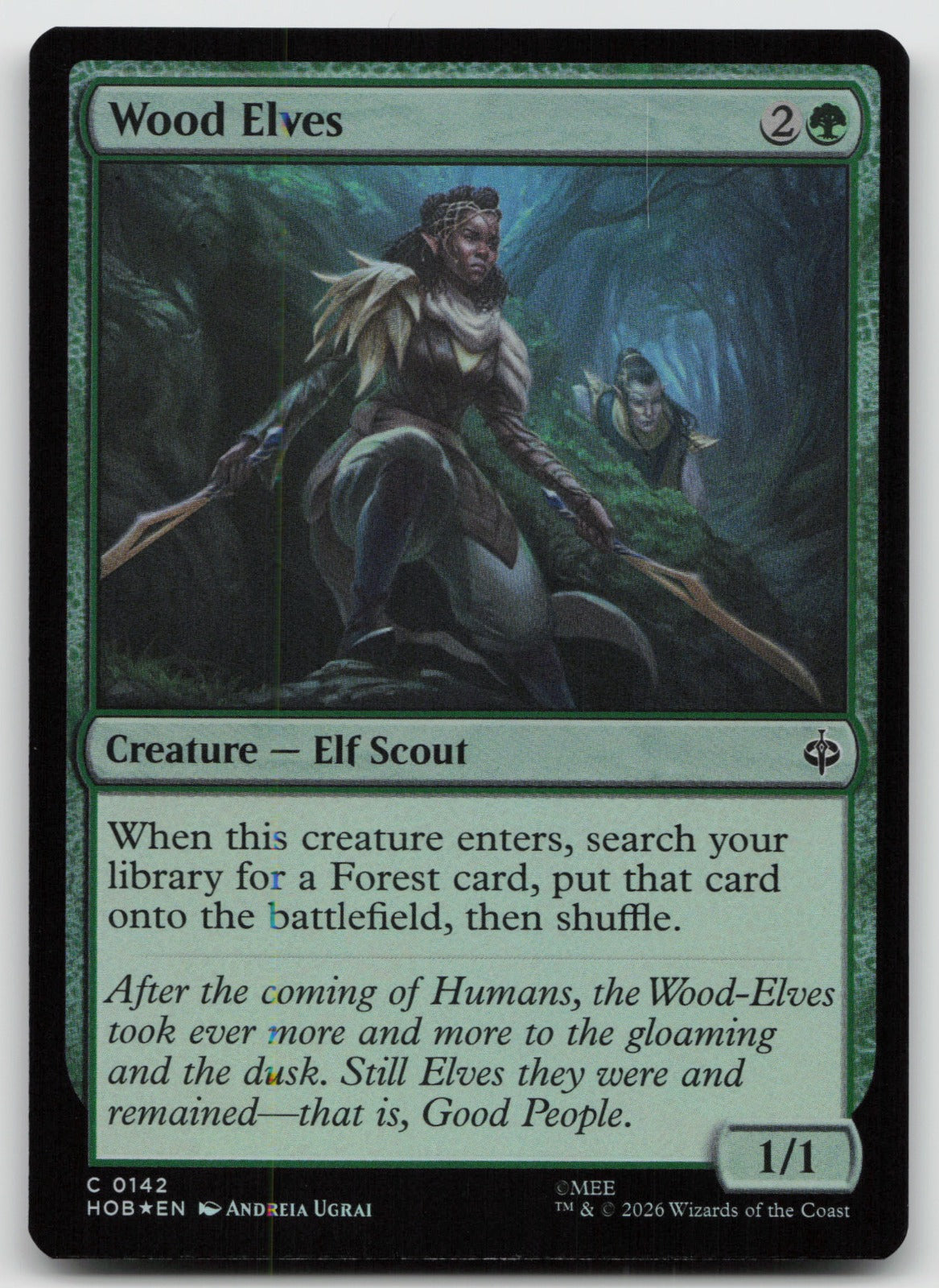 Wood Elves C Foil The Hobbit 142 NM