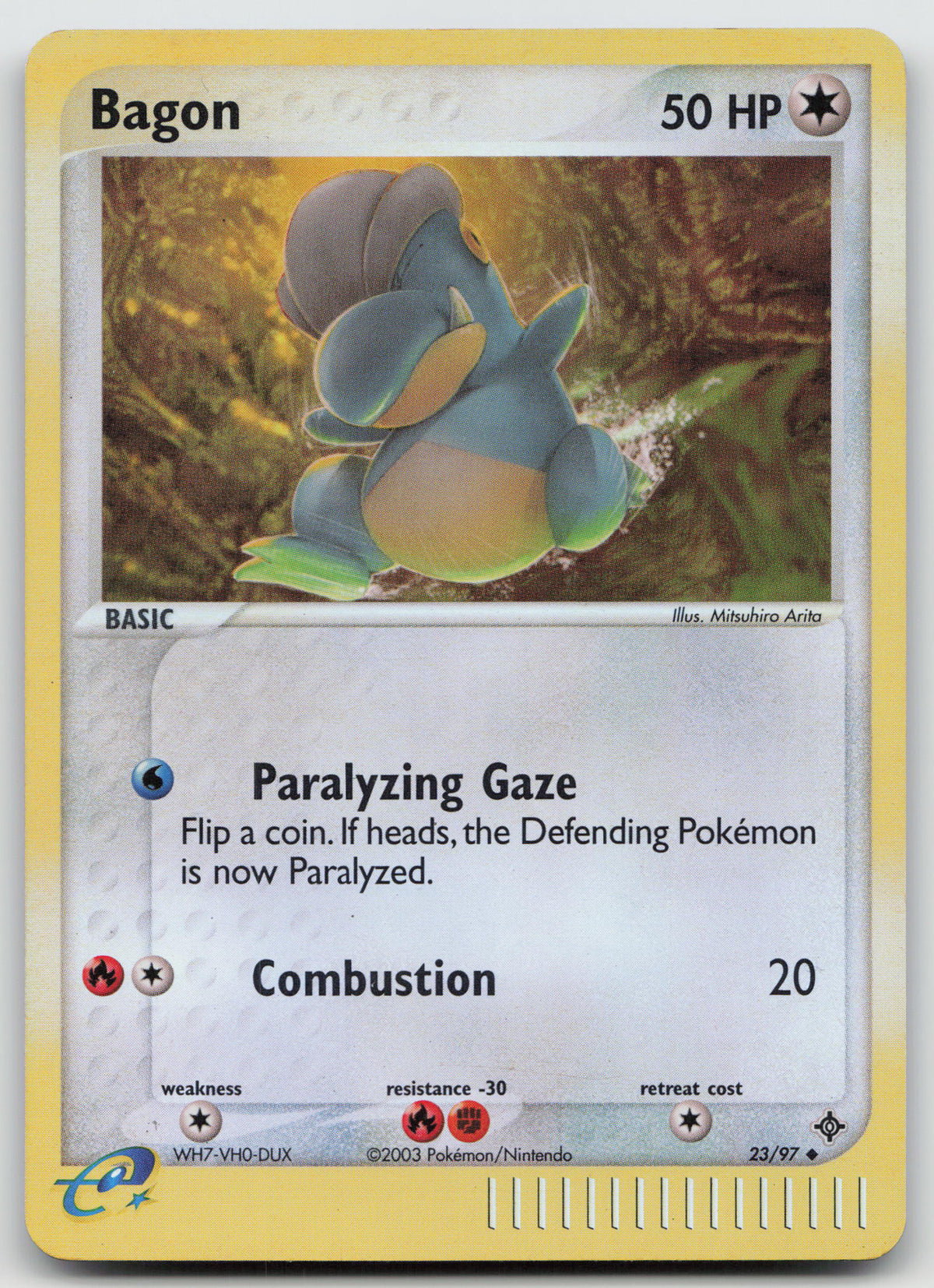 Bagon - Uncommon Reverse Holo Dragon 23/97 NM