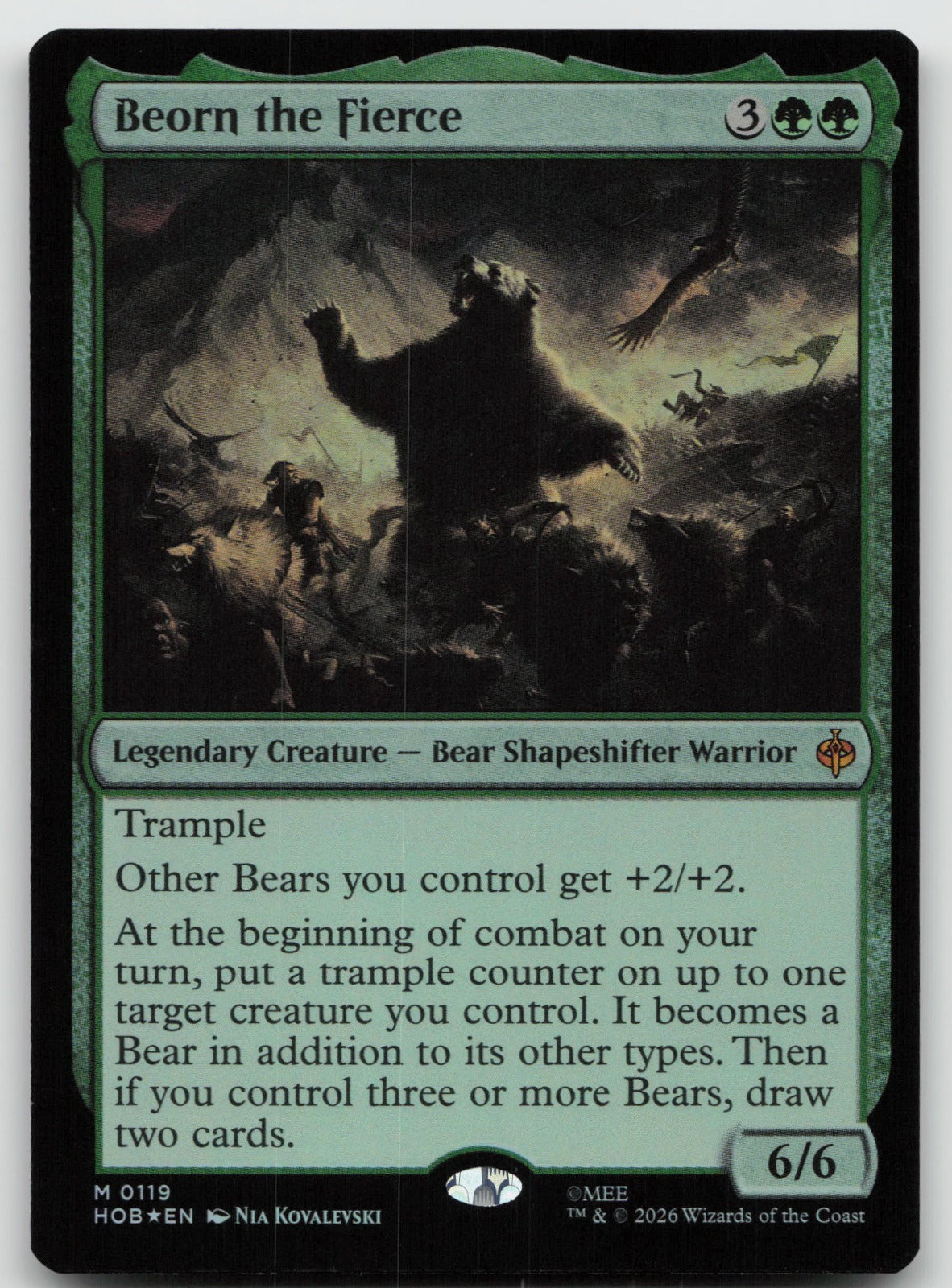 Beorn the Fierce M Foil The Hobbit 119 NM