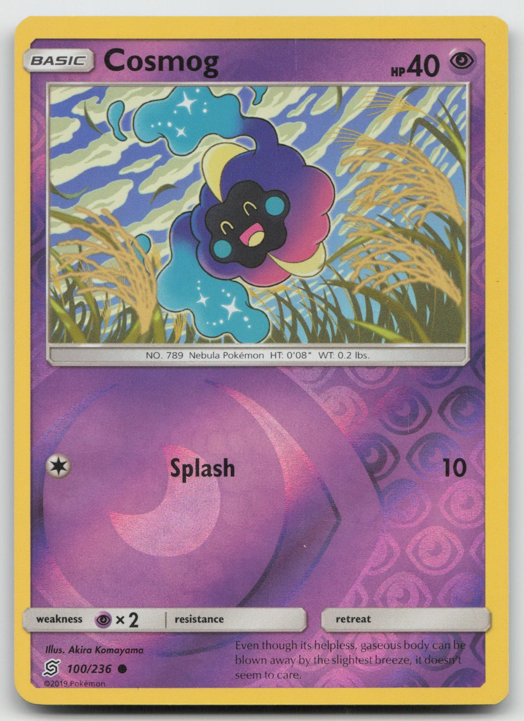 Cosmog Reverse Holo Common SM - Unified Minds 100/236 VLP