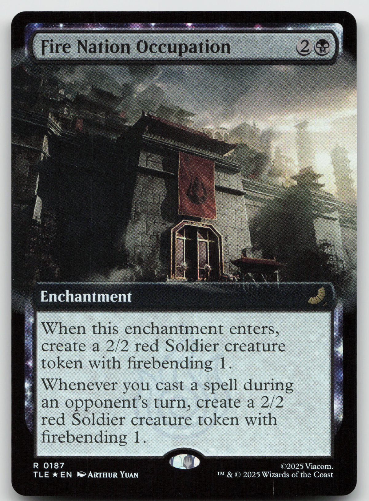 Fire Nation Occupation (Extended Art) R Foil Avatar: The Last Airbender 187