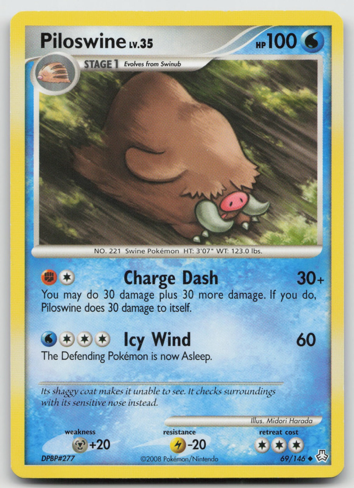 Piloswine Uncommon Legends Awakened 69/146 LP