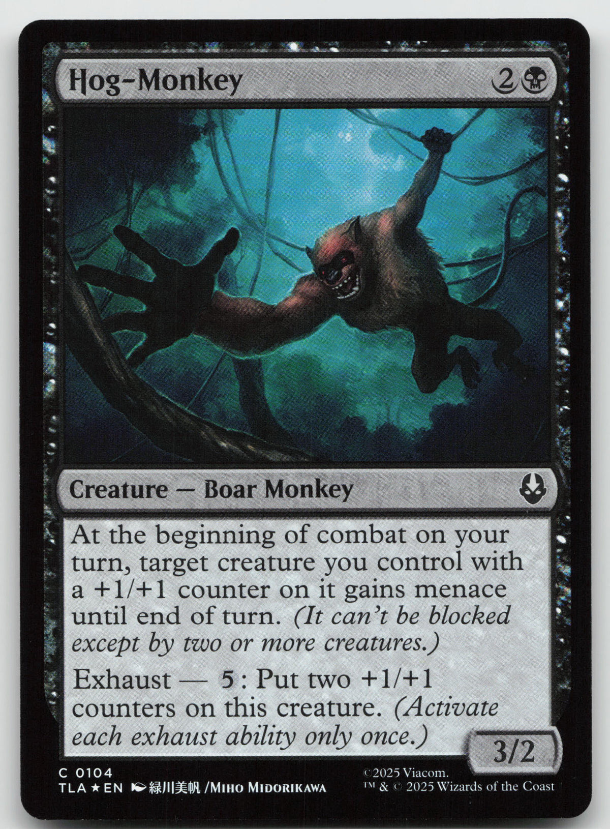 Hog-Monkey C Foil Avatar: The Last Airbender 104 NM