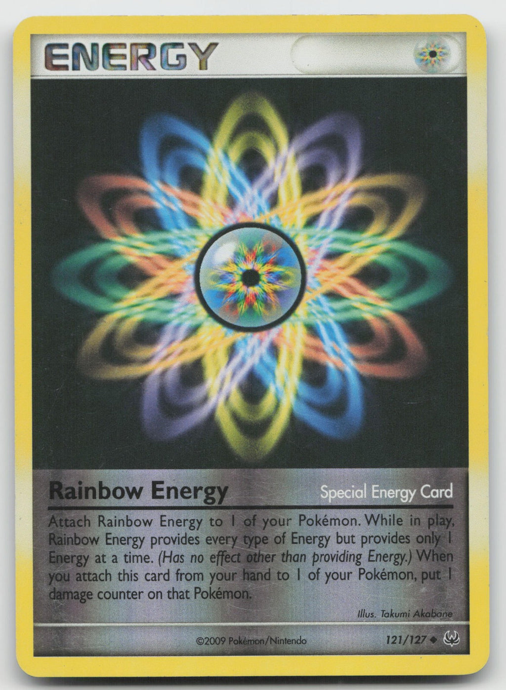 Rainbow Energy Uncommon Reverse Holo Platinum 121/127 HP