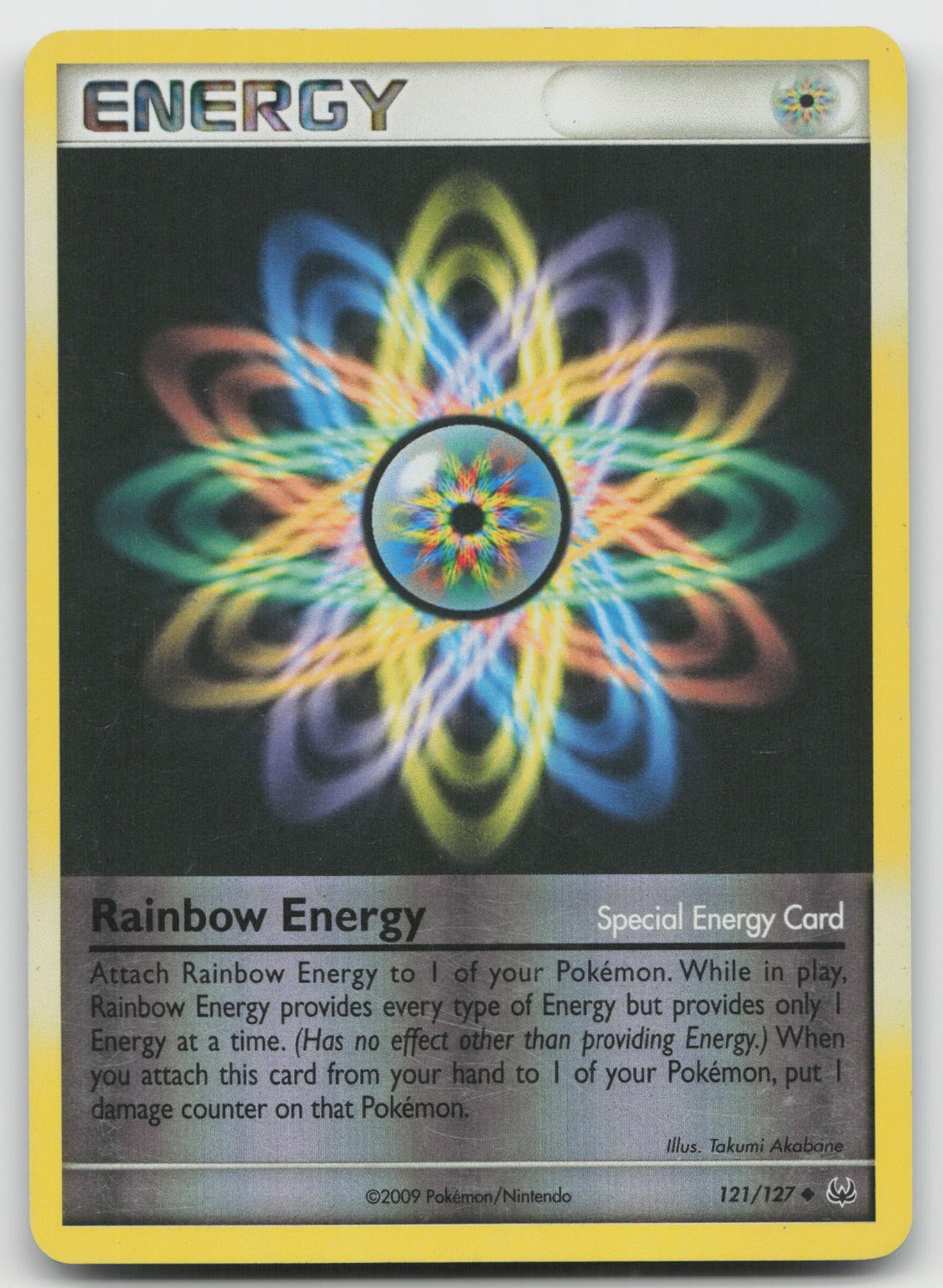 Rainbow Energy Uncommon Reverse Holo Platinum 121/127 HP