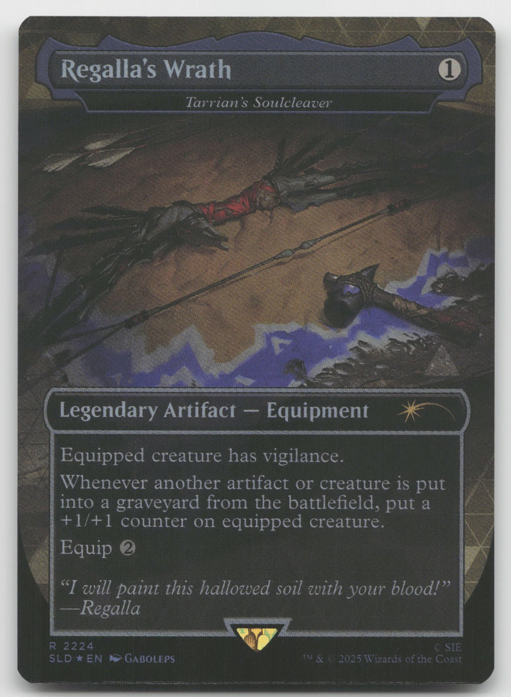 Regalla's Wrath - Tarrian's Soulcleaver (Foil) R Secret Lair Drop Series 2224 NM
