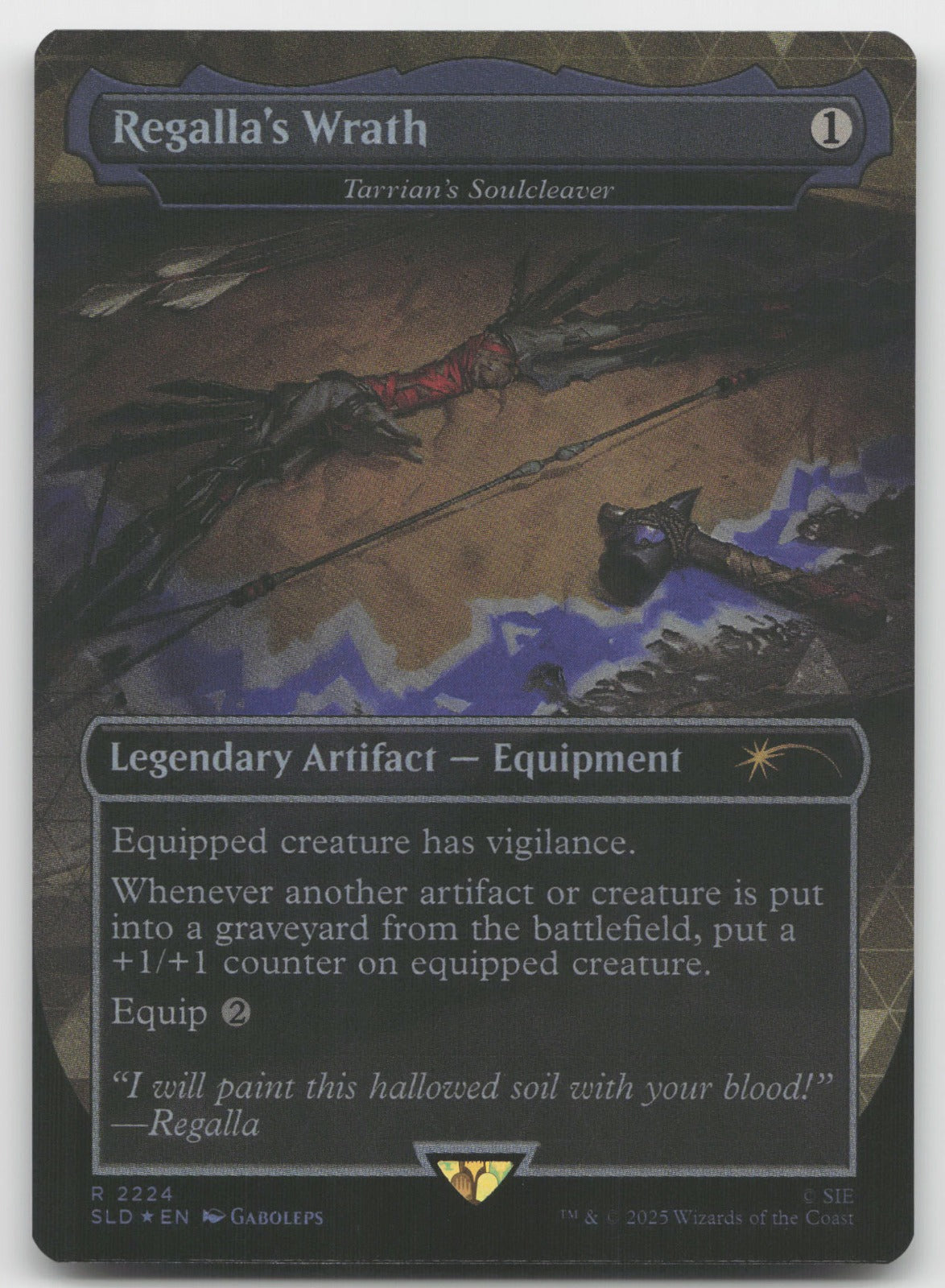 Regalla's Wrath - Tarrian's Soulcleaver (Foil) R Secret Lair Drop Series 2224 NM