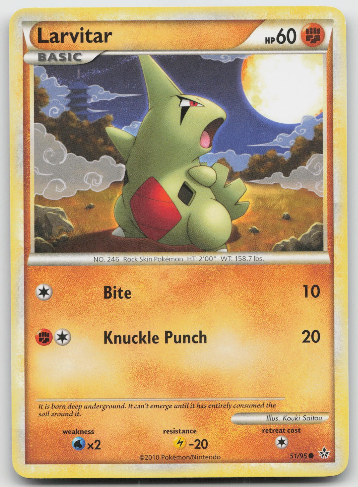 Larvitar Common Unleashed 51/95 LP