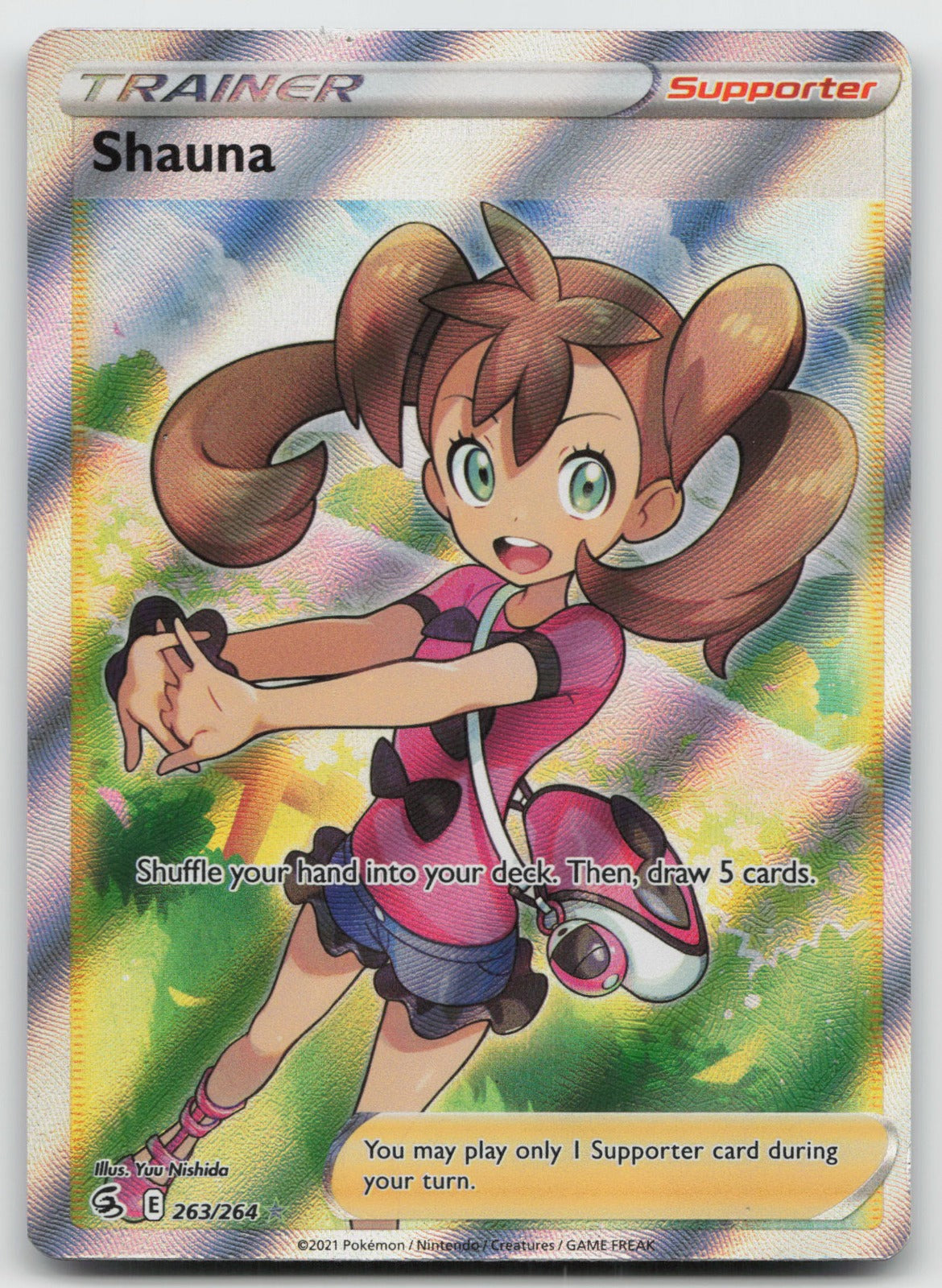 Shauna (Full Art) Holo Ultra Rare SWSH08: Fusion Strike 263/264 NM
