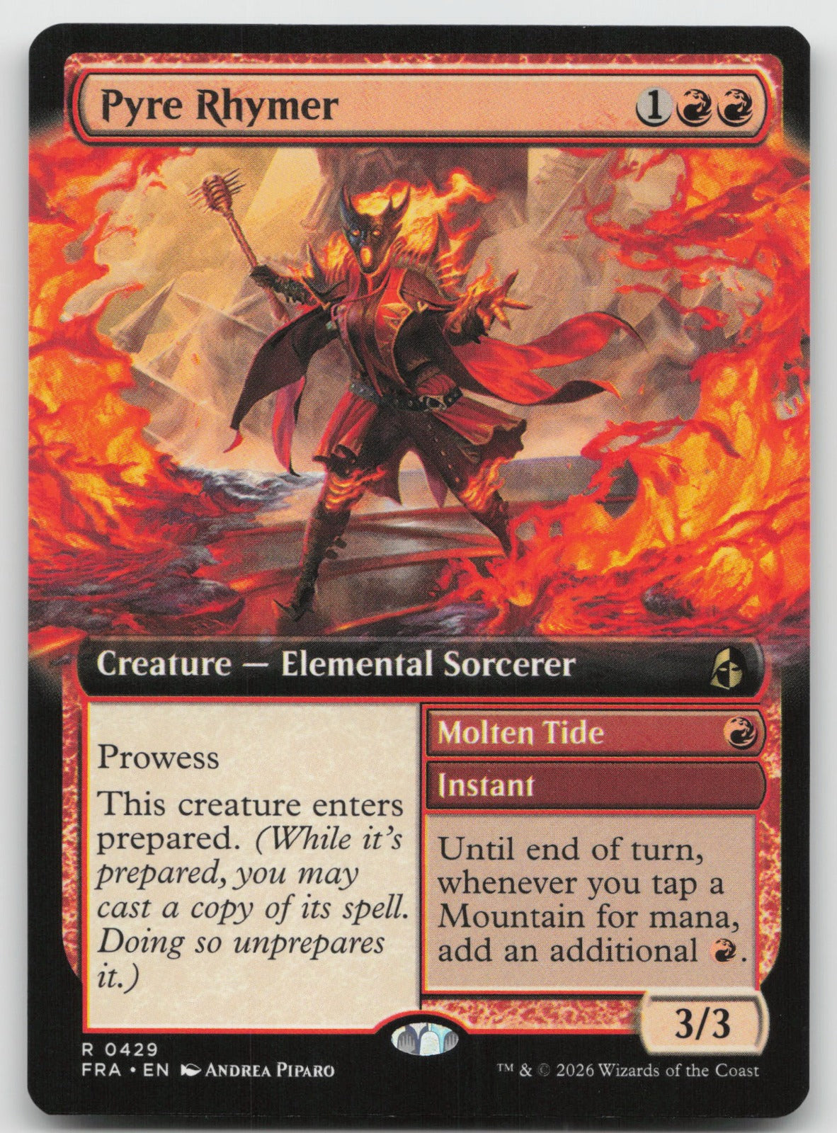 Pyre Rhymer (Extended Art) R Reality Fracture 429 NM