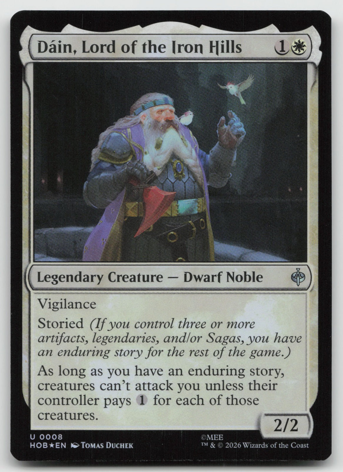 Dain, Lord of the Iron Hills U The Hobbit 8 NM