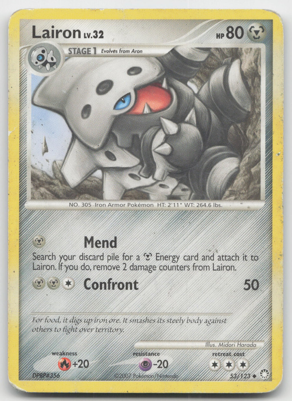 Lairon Uncommon Mysterious Treasures 53/123 DMG