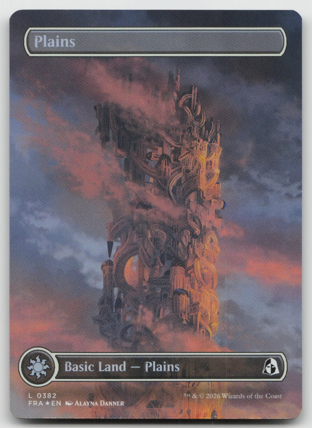 Plains (Borderless) L Foil Reality Fracture 382 NM