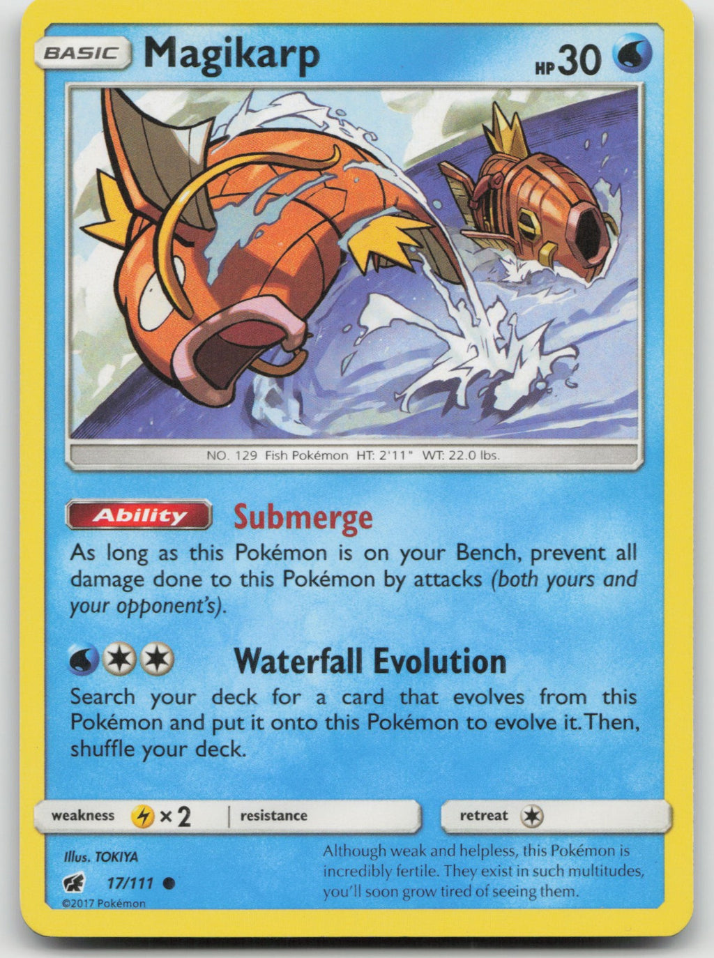 Magikarp Common SM - Crimson Invasion 17/111 LP