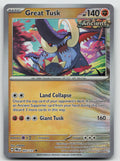 Great Tusk Uncommon Reverse Holo SV: Prismatic Evolutions 055/131 NM