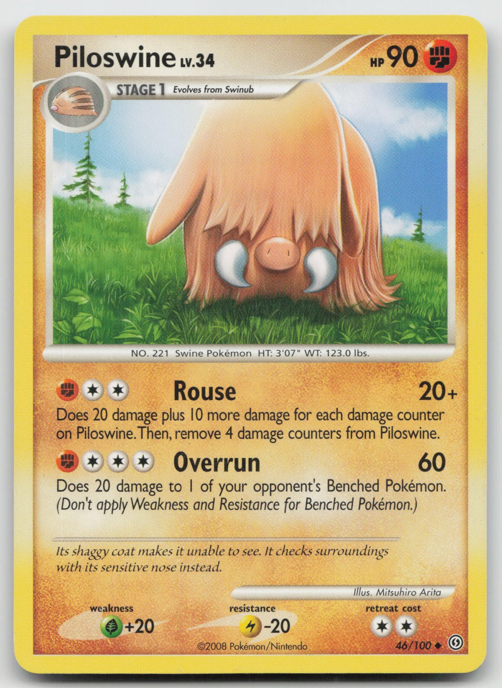 Piloswine Uncommon Stormfront 46/100 LP