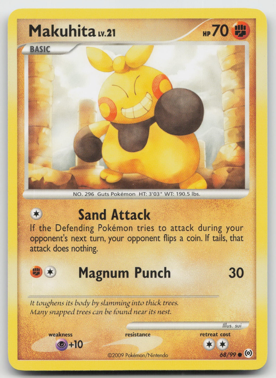 Makuhita Common Arceus 68/99 NM