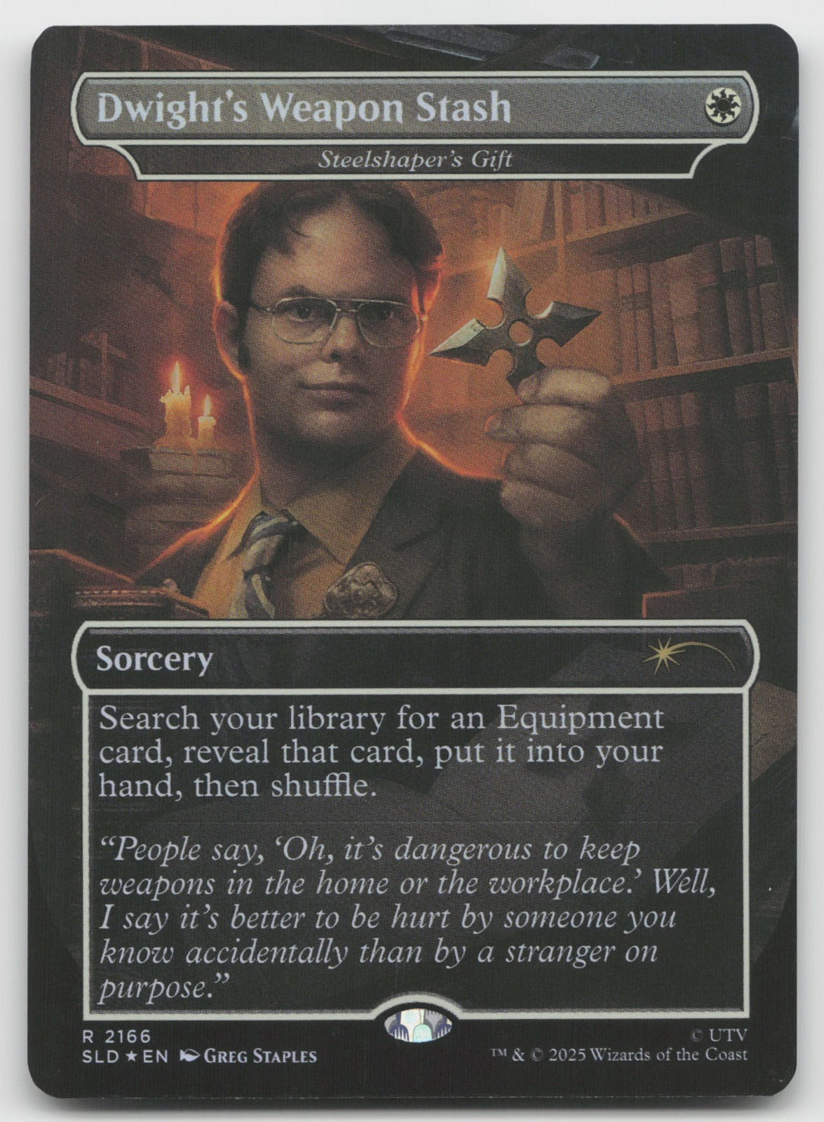 Dwight's Weapon Stash Steelshaper's Gift R Foil Secret Lair Drop Series 2166 NM