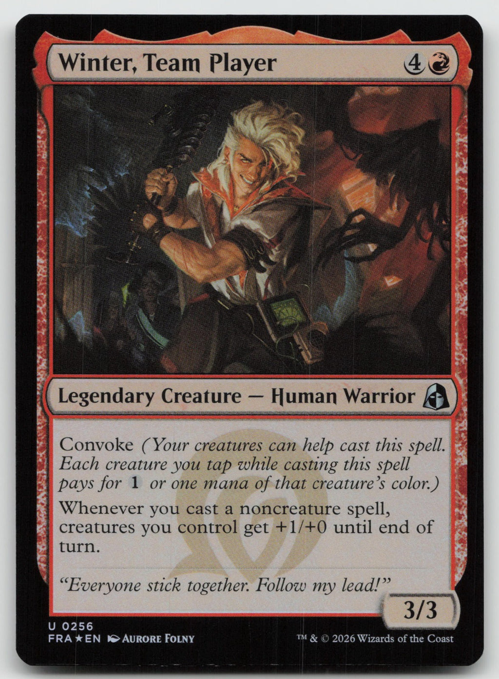 Winter, Team Player U Foil Reality Fracture 256 NM