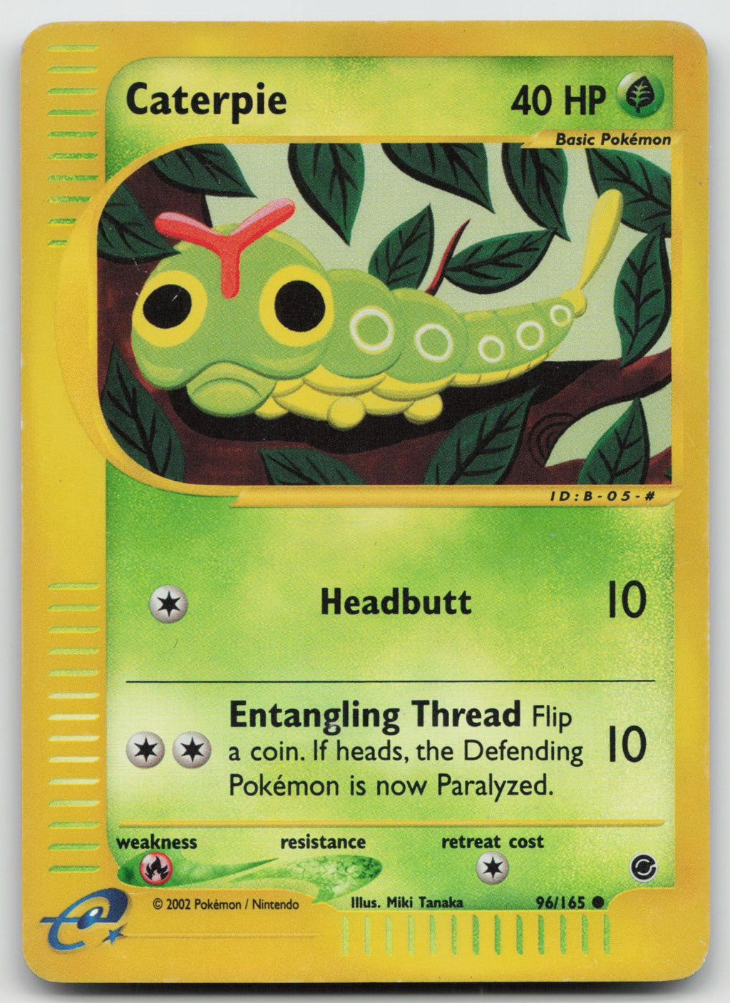 Caterpie Reverse Holo Common Expedition 096/165 HP