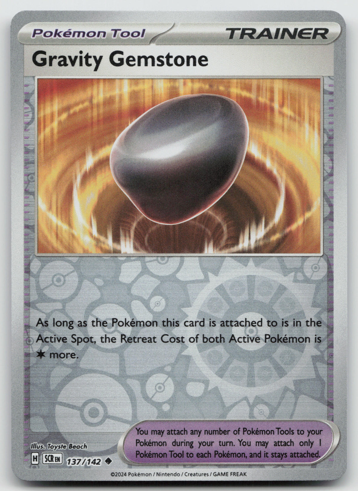 Gravity Gemstone Uncommon Reverse Holo SV07: Stellar Crown 137/142 NM