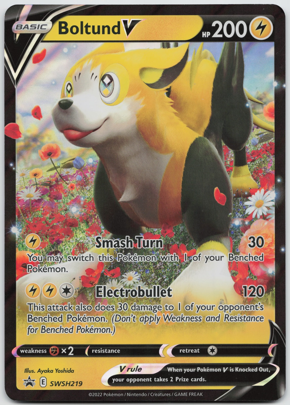 Boltund V - Promo Holo JUMBO Cards SWSH219 LP