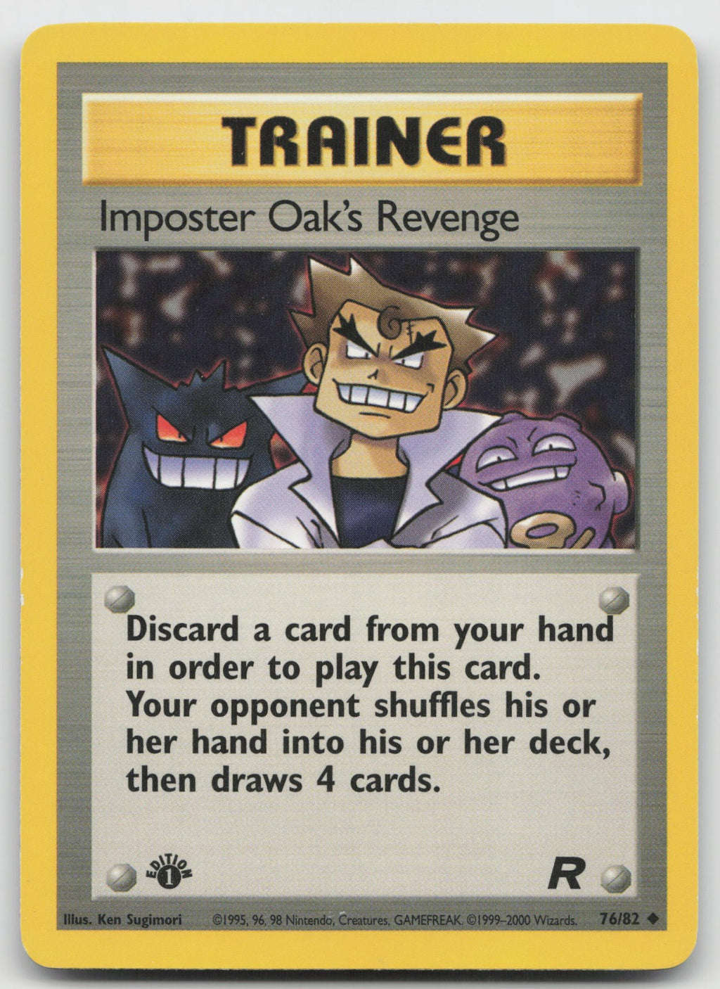 Imposter Oak's Revenge Uncommon 1st Edition Team Rocket 76/82 LP
