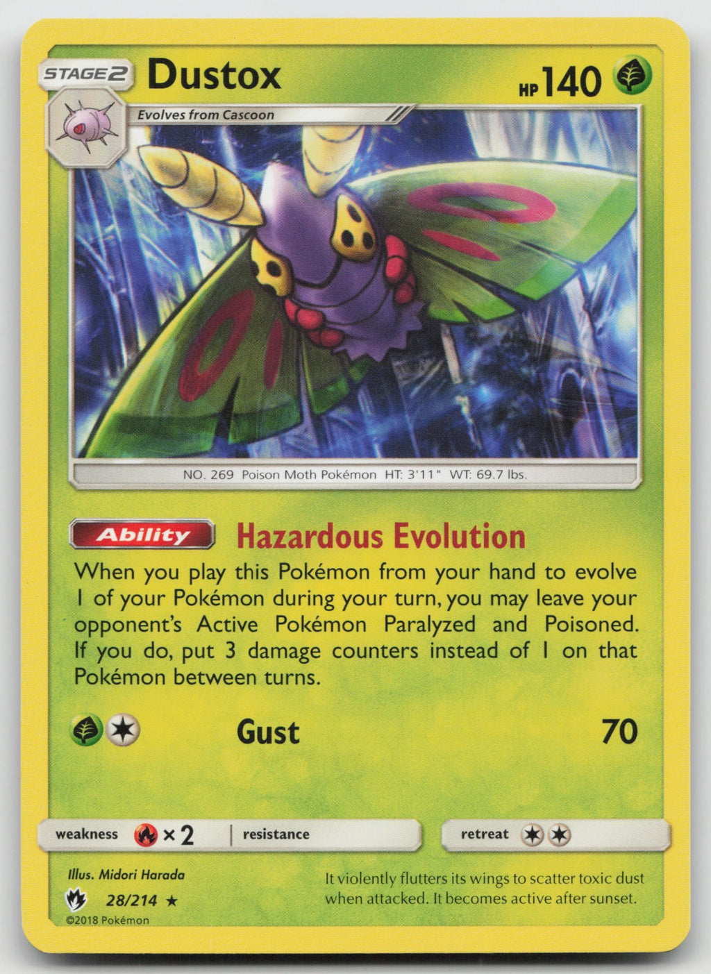 Dustox Rare SM - Lost Thunder 28/214 LP