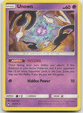 Unown Rare SM - Lost Thunder 92/214 NM