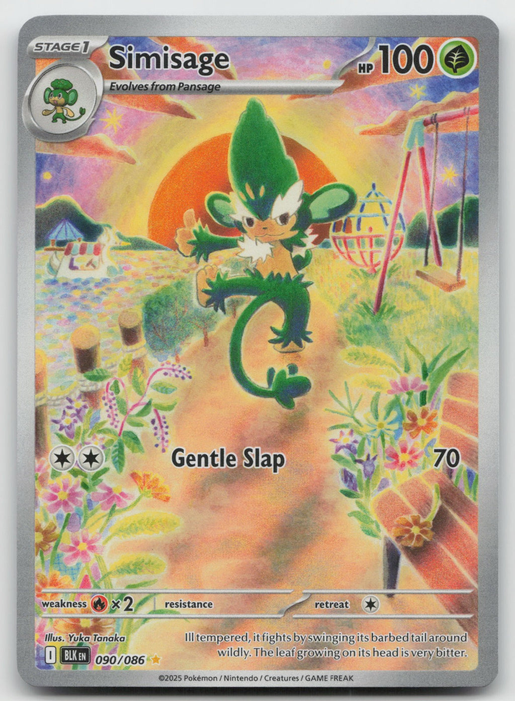 Simisage Illustration Rare Holo SV: Black Bolt 090/086 NM