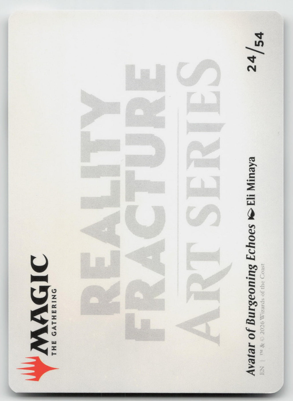 Avatar of Burgeoning Echoes Art Card S Art Series: Reality Fracture 24 NM