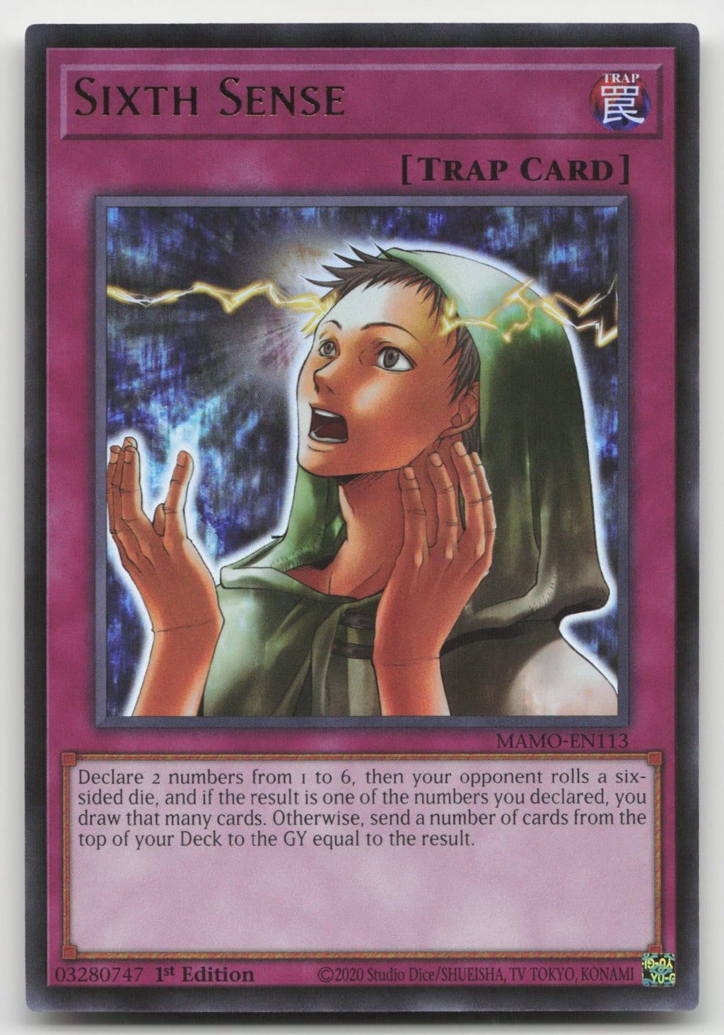 Sixth Sense 1st Edition Ultra Rare Magnificent Monsters MAMO-EN113 NM