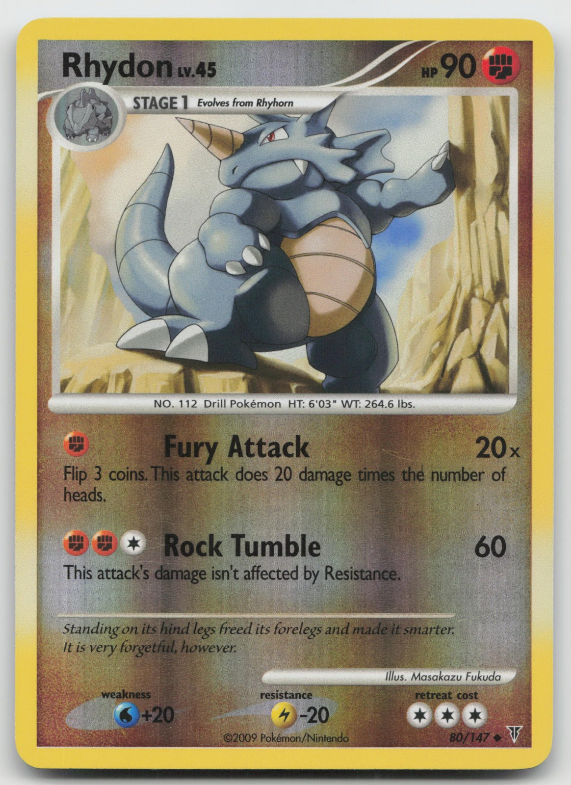 Rhydon Uncommon Reverse Holo Supreme Victors 80/147 LP