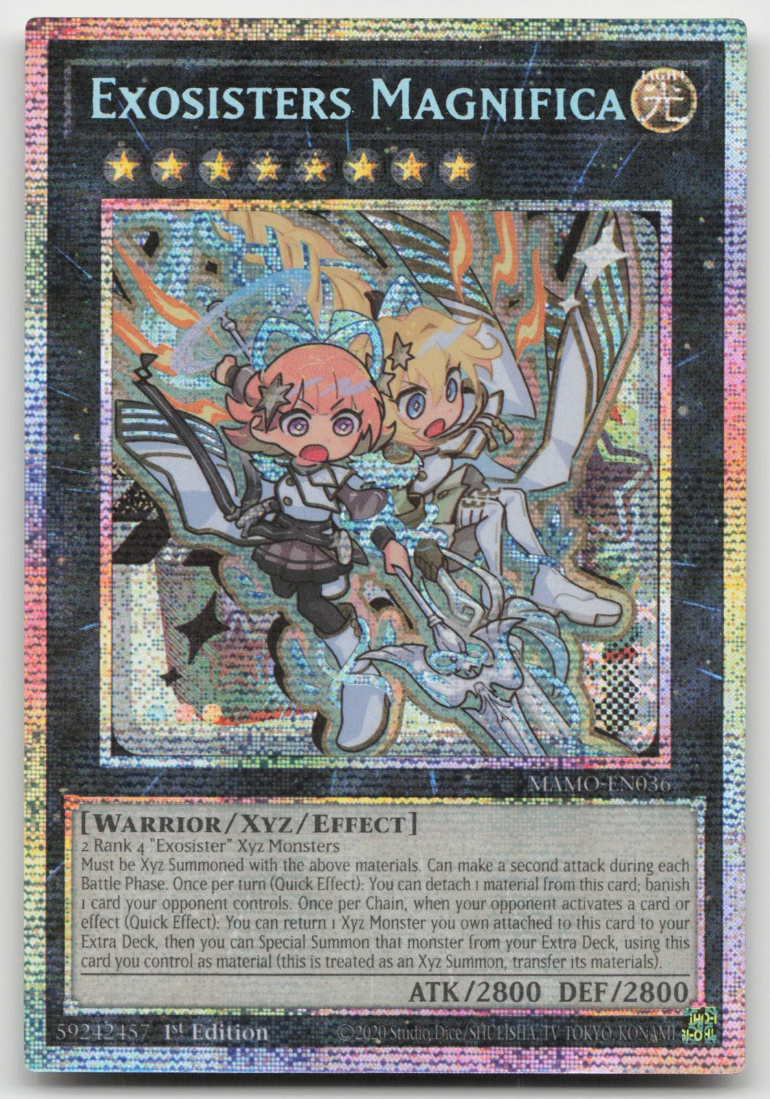 Exosisters Magnifica 1st Starlight Rare Magnificent Monsters MAMO-EN036 NM