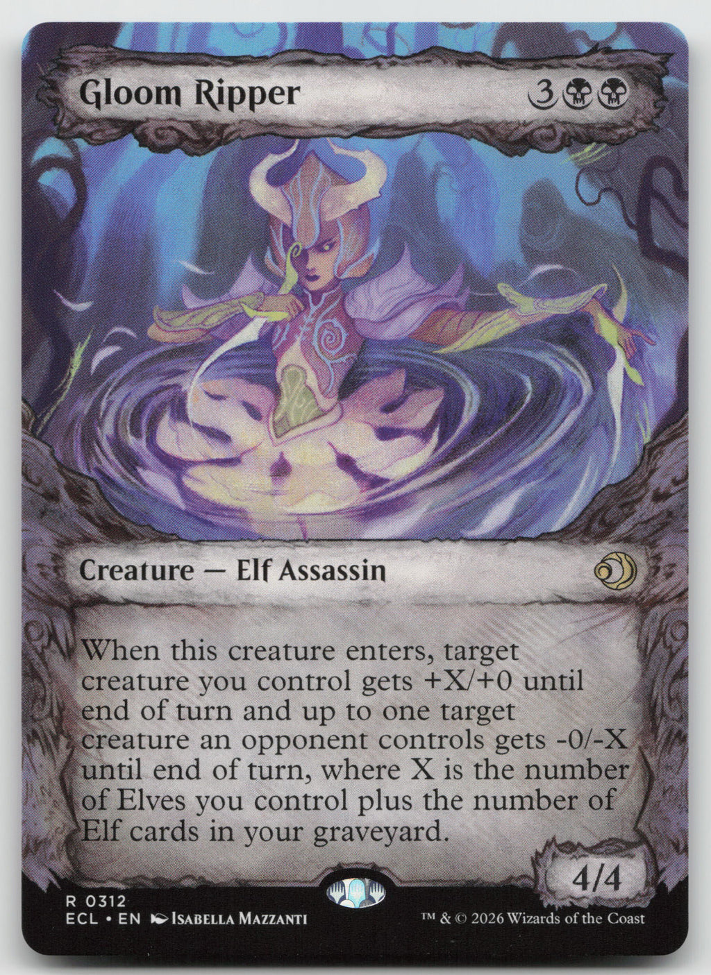 Gloom Ripper (Showcase) R Normal Lorwyn Eclipsed 312 NM