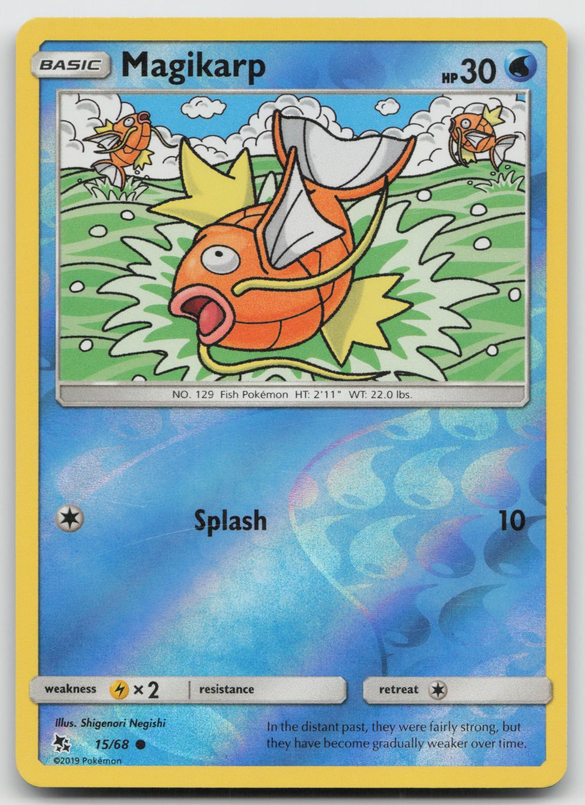 Magikarp Reverse Holo Common Hidden Fates 15/68 NM