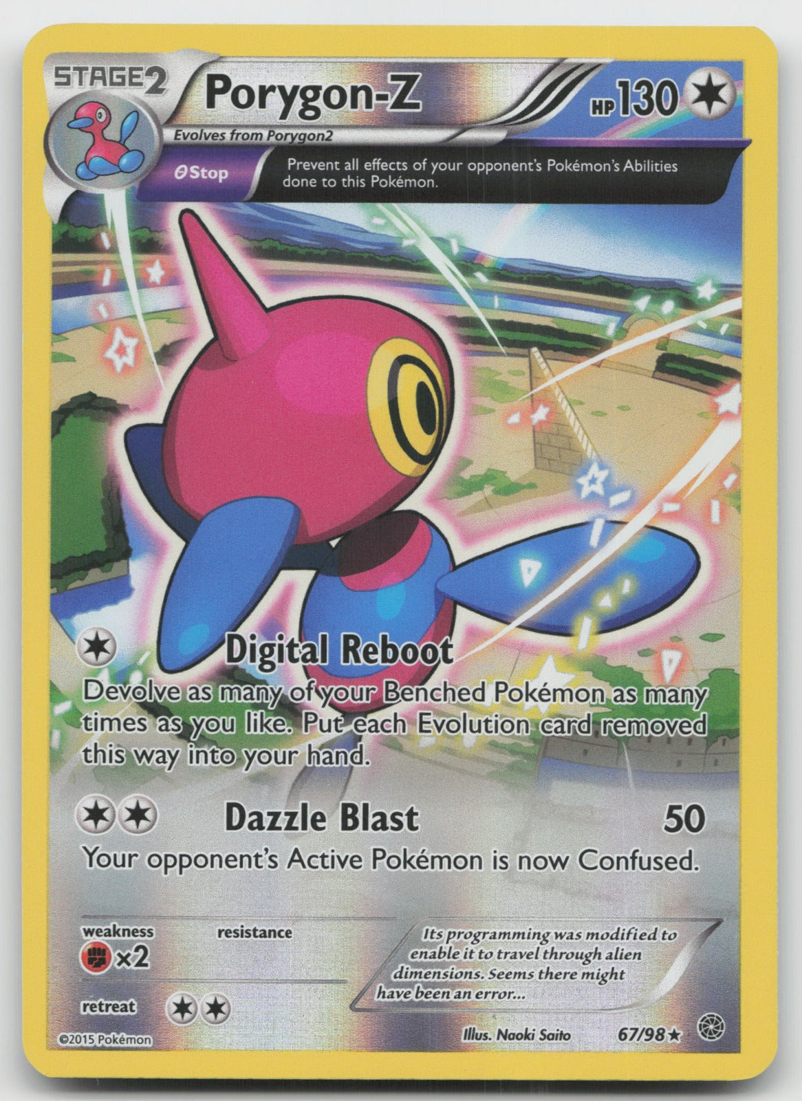 Porygon-Z Reverse Holo Rare XY - Ancient Origins 67/98 LP