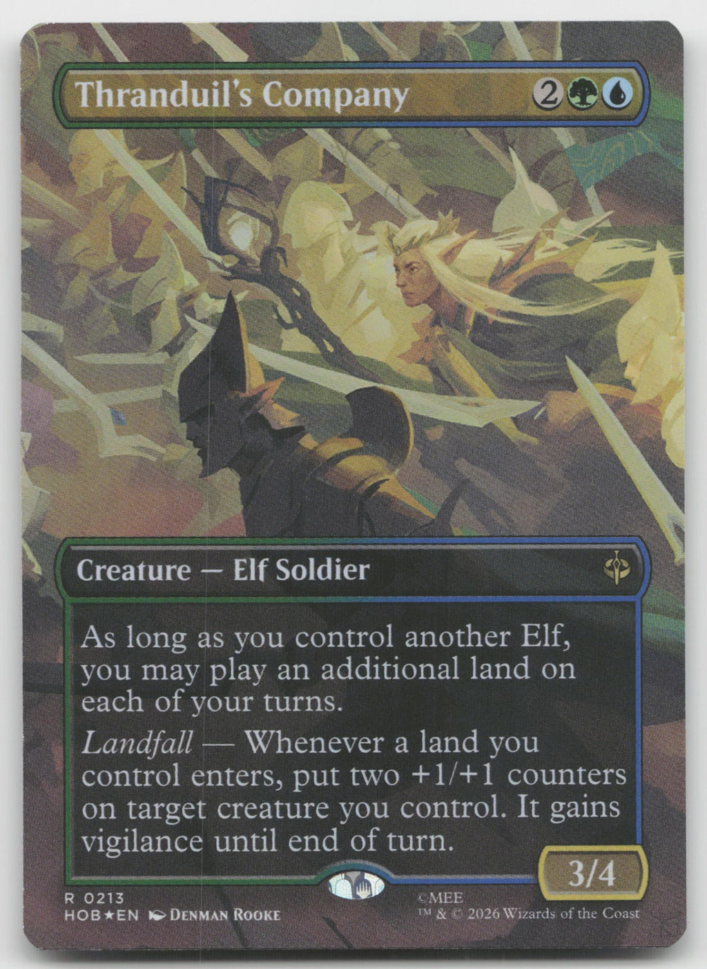 Thranduil's Company (Borderless) R Foil The Hobbit 213 NM