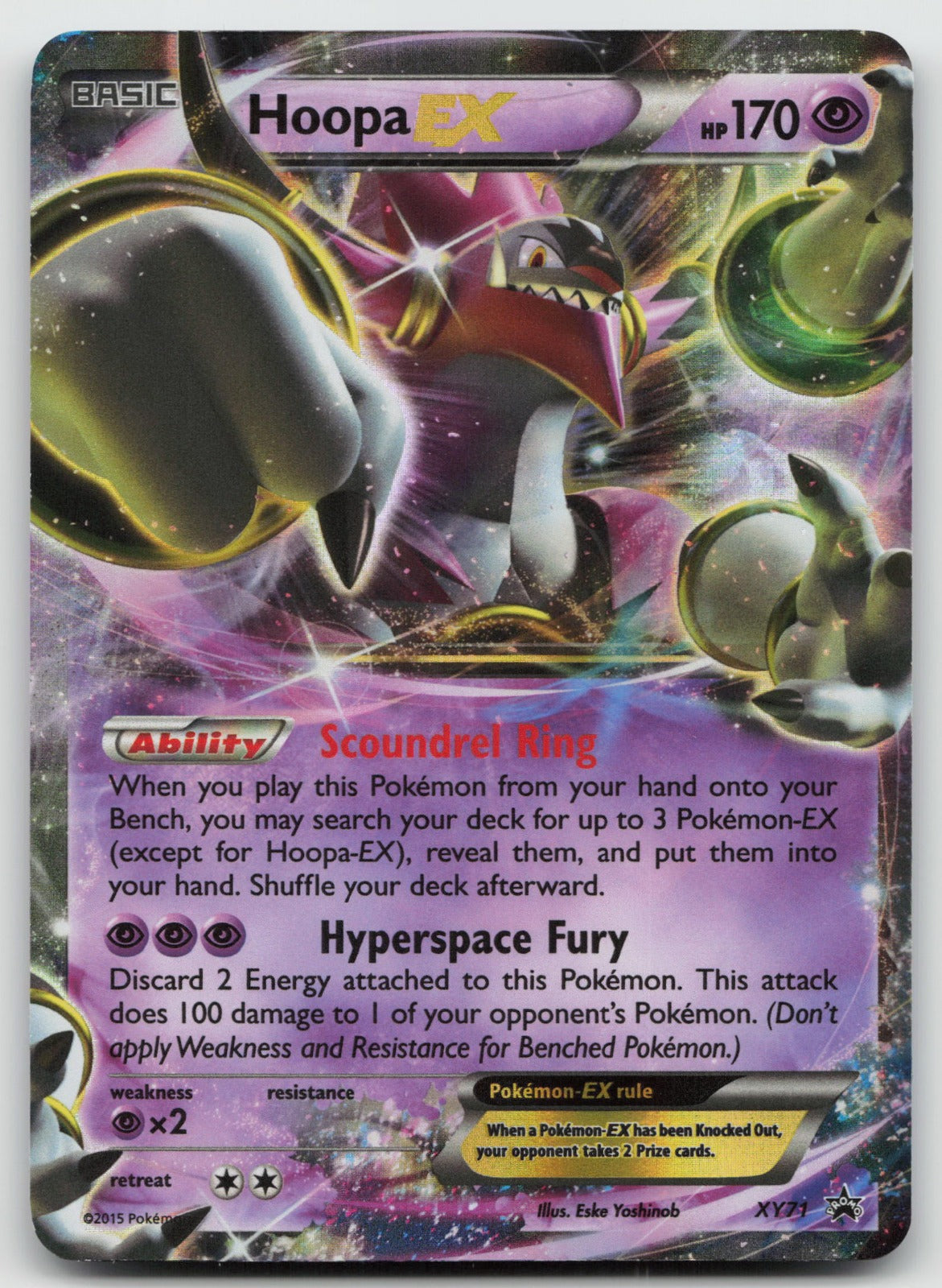 Hoopa EX Promo Holo XY71 NM