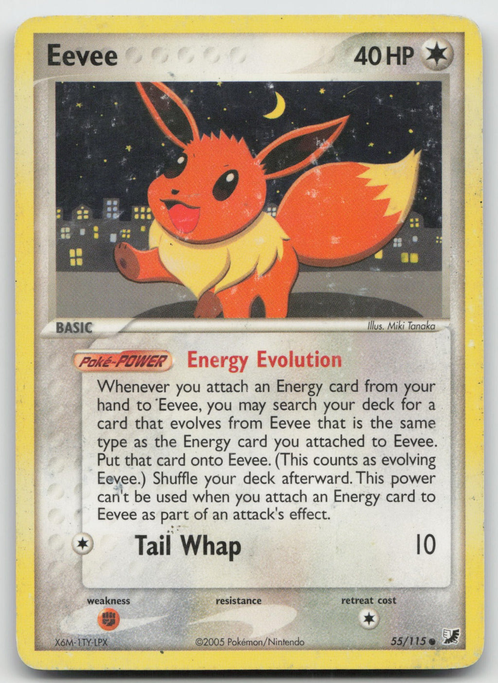 Eevee Common Unseen Forces 55/115 HP