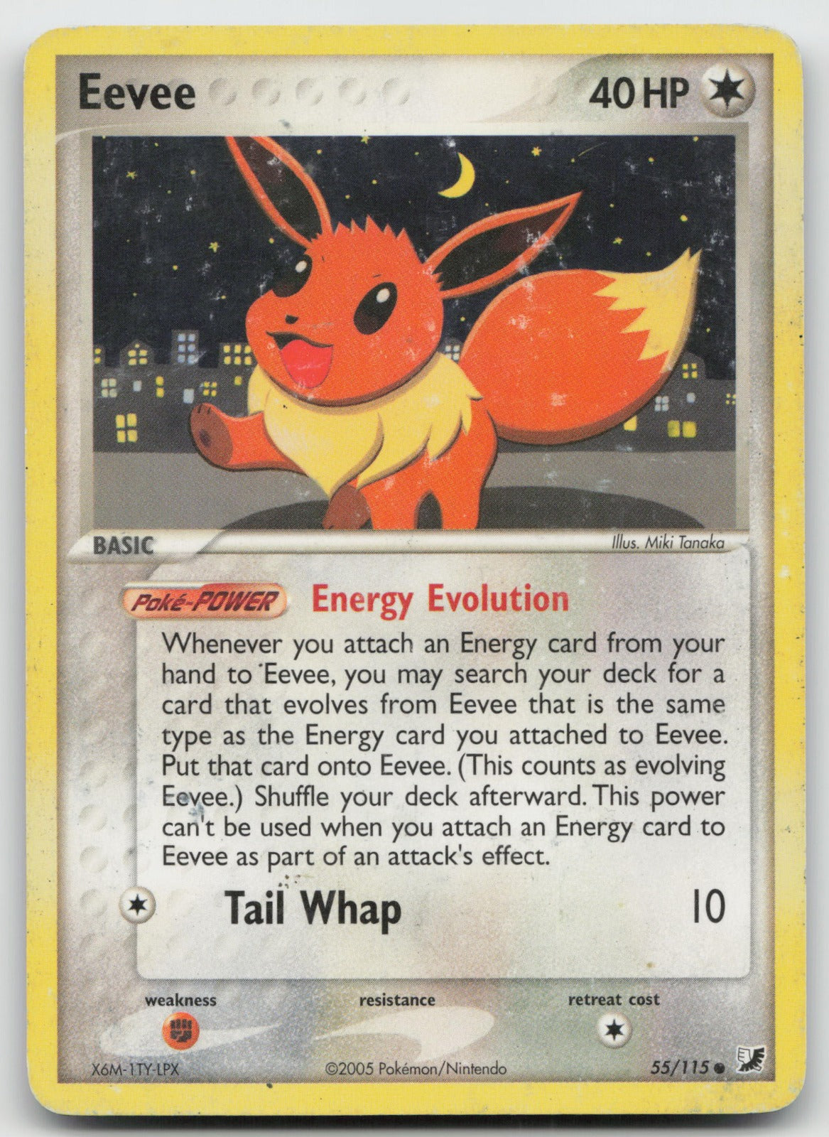 Eevee Common Unseen Forces 55/115 HP