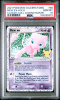 Mew Ex Holo Legend Maker Pokemon Celebrations Classic Collection 88/92 PSA 10