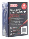 EVORETRO Semi-Rigid Card Holders - 50 Pack