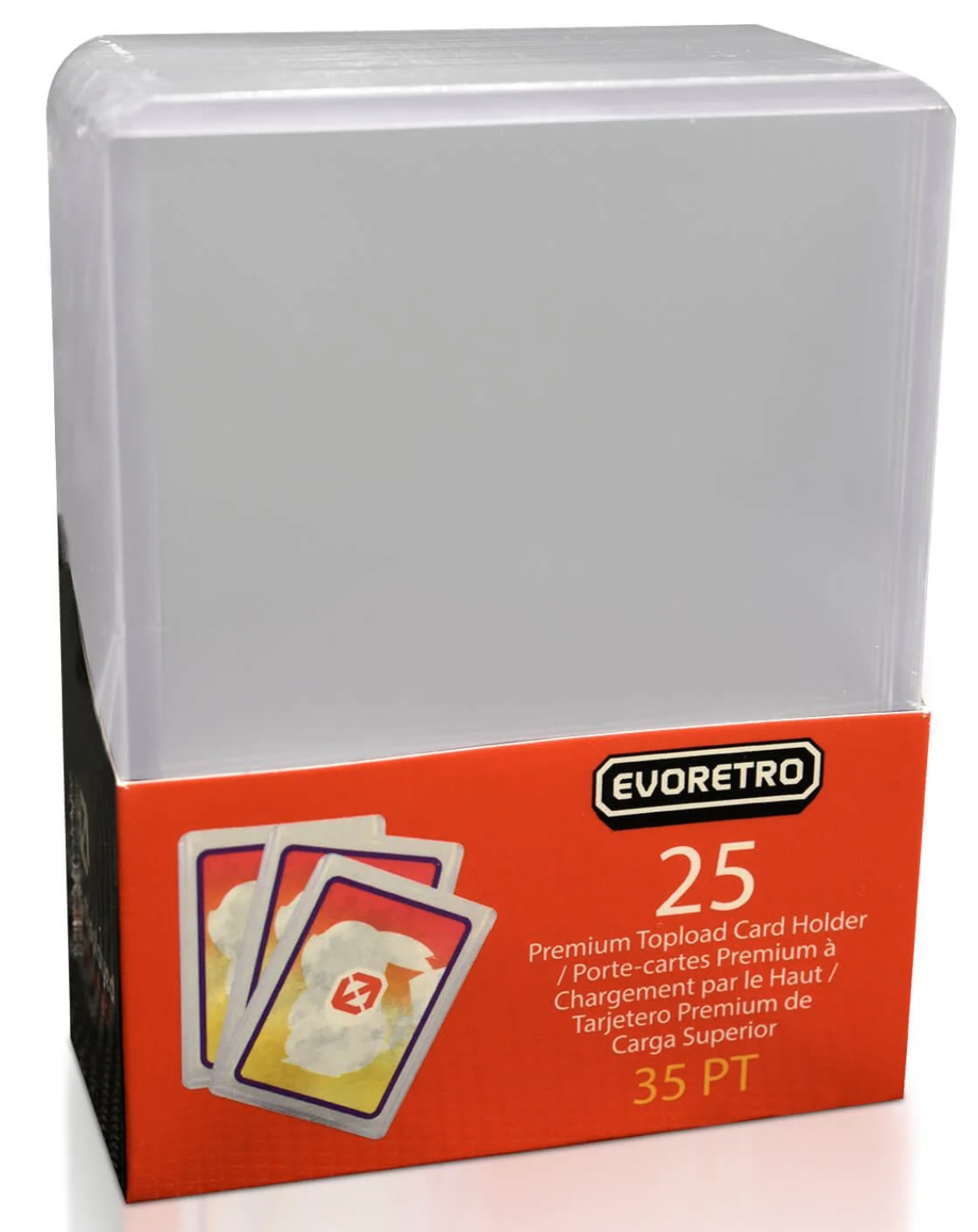 EVORETRO Toploader 35pt – Pack of 25