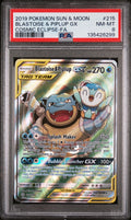 Blastoise & Piplup Gx Pokemon Sun & Moon Cosmic Eclipse 215/236 PSA 8