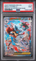 Mega Lucario Ex Special Illustration Rare Pokemon Mega Evolution 179/132 PSA 9