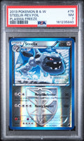 Steelix Pokemon Black & White Plasma Freeze Reverse Holo 79/116 PSA 7